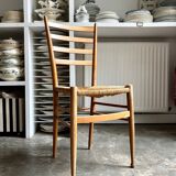 Light wood and straw chair