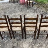 Set of 4 mulched chairs