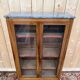 Louis XVI display cabinet in mahogany and marble