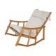Scandinavian modern birch spindle rocking lounge chair, 1960’s