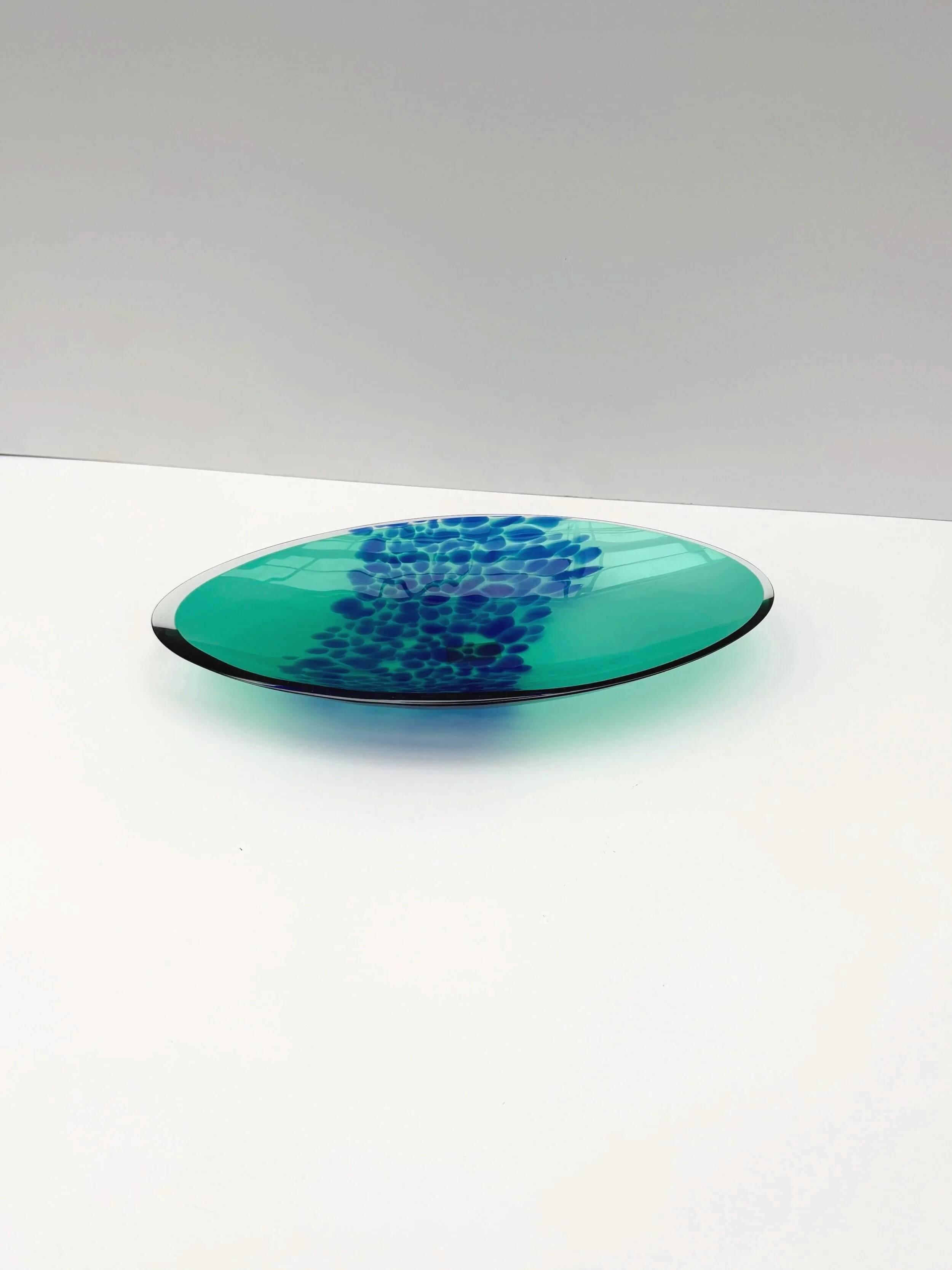 Polverini glass catchall, Italy 1990