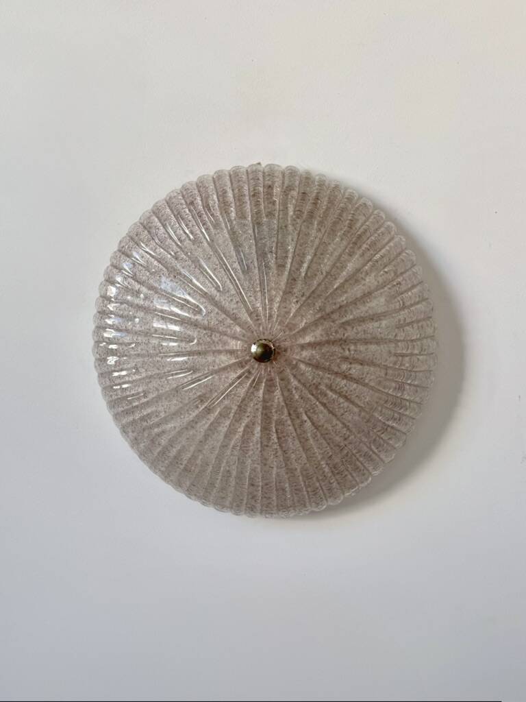 Vintage XL Murano glass wall light, Italy, 1970.