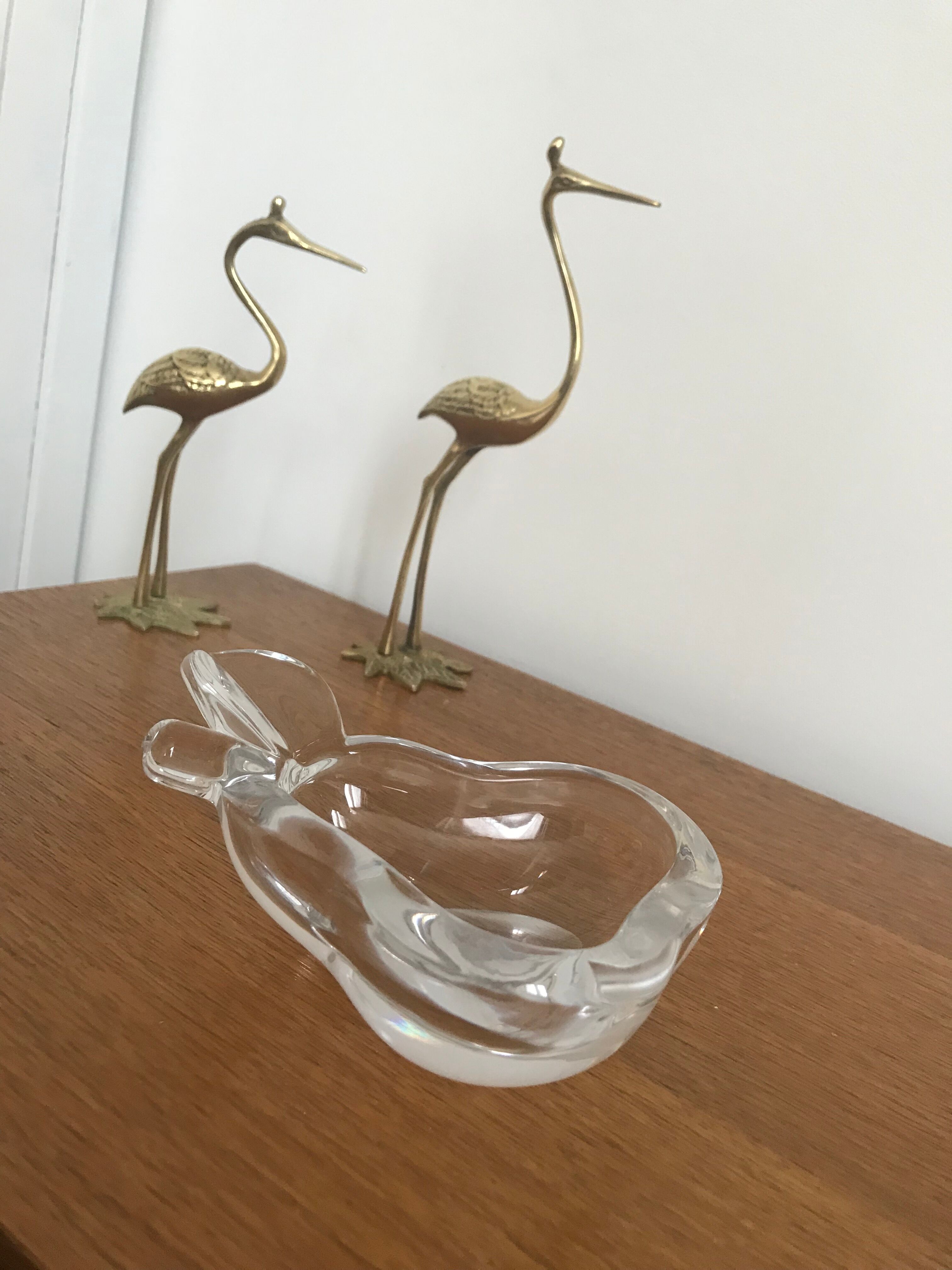 Pear crystal ashtray