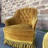 Pair of toad armchairs