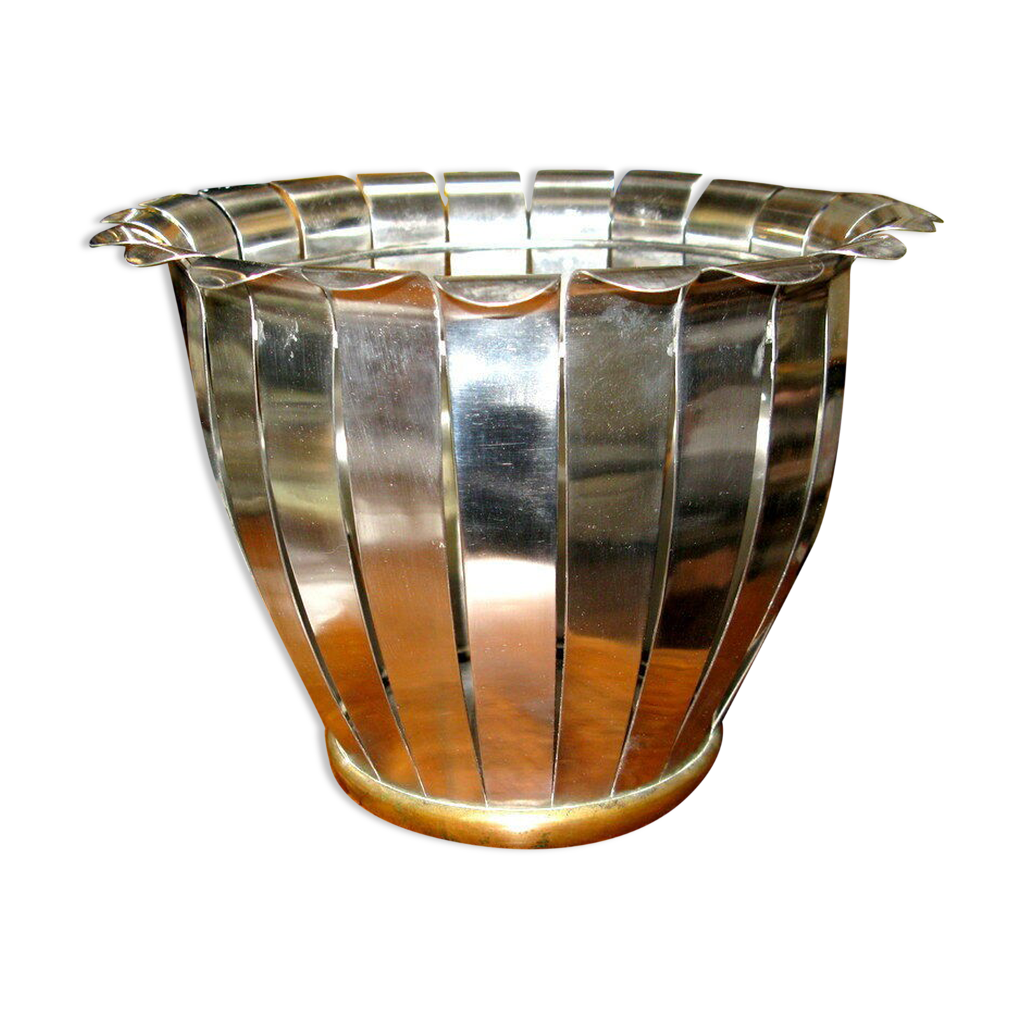 Vintage stainless steel pot cache