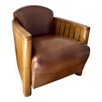 Everart leather club chair