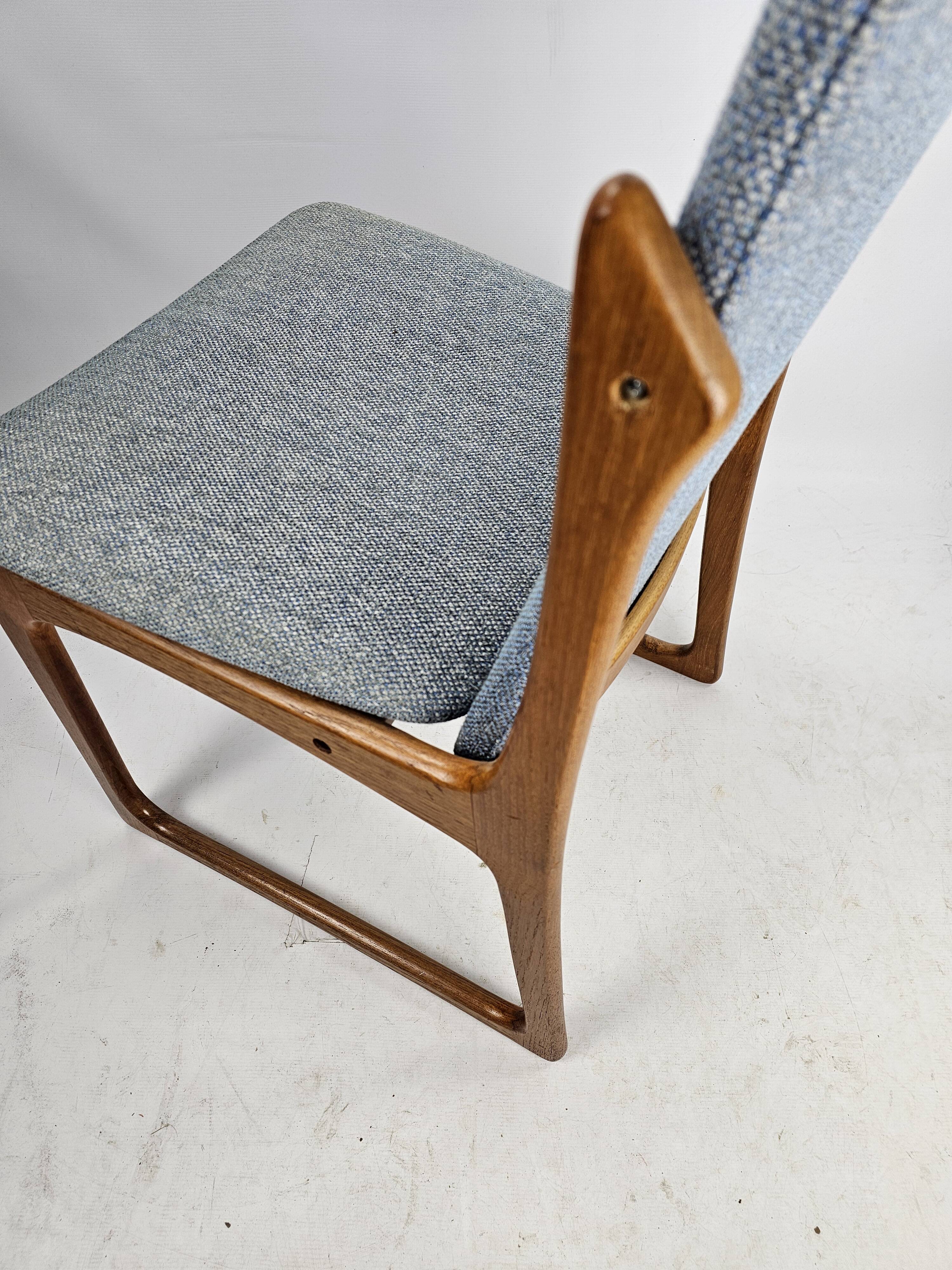 Set of 4 vintage solid wood chairs - Vamdrup 1960