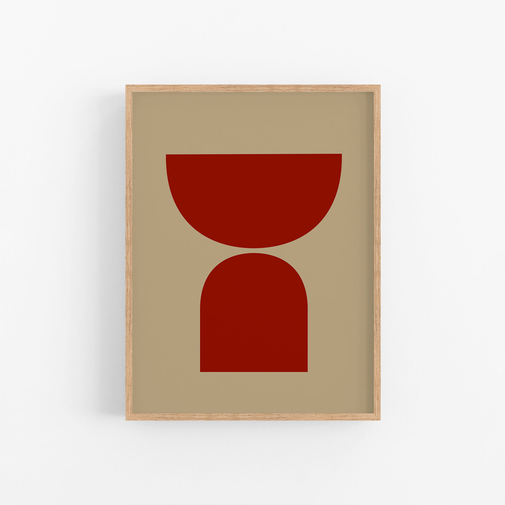 Framed abstract giclee art print 50x70cm