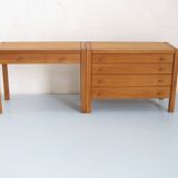 Regain solid elm desk and chest of drawers set