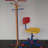 Ikea vintage high chair and coat rack