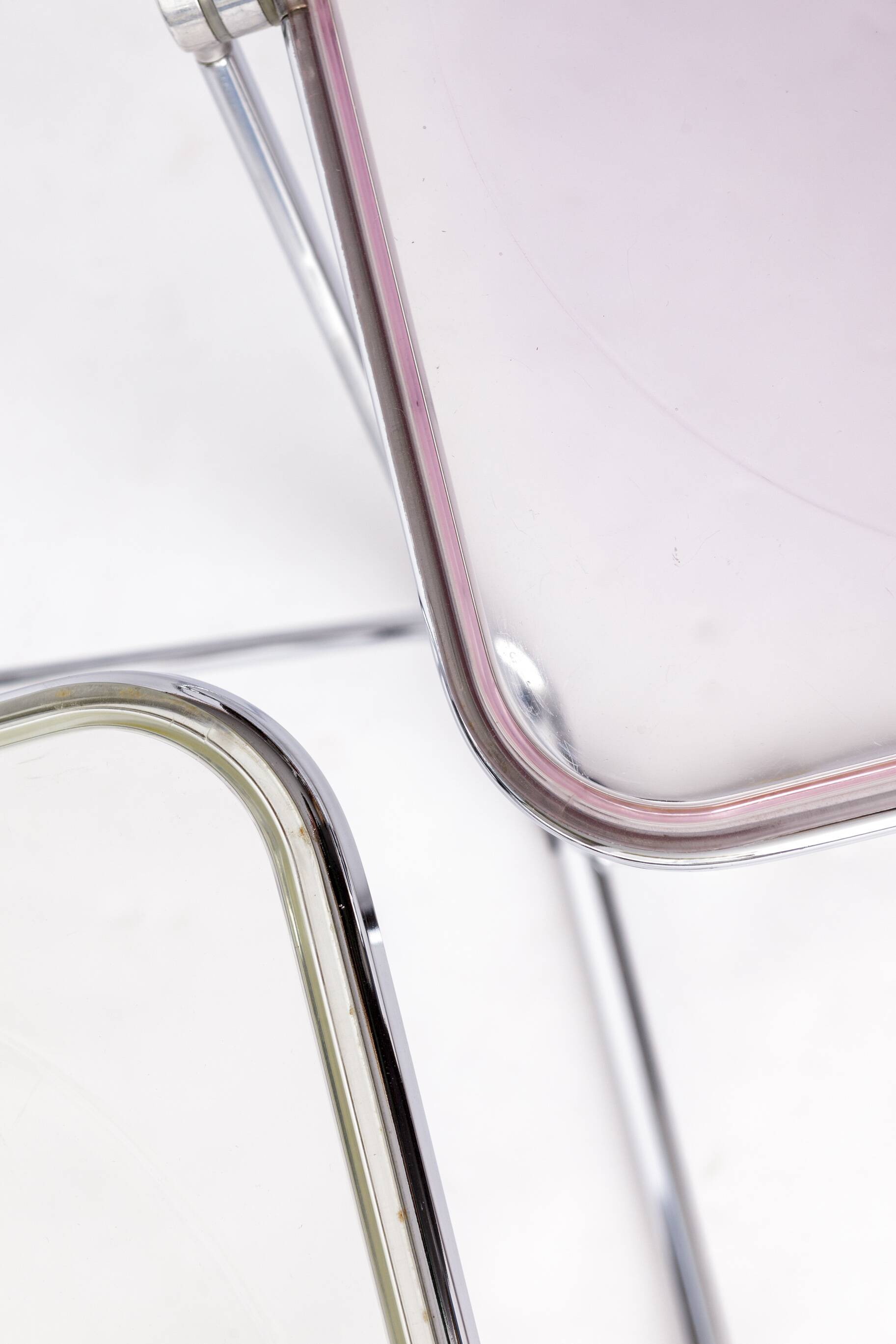 Pair of Vintage Castelli Plia Folding Chairs, 1970s Italy, Original Design