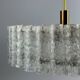 60s 70s chandelier ceiling lamp Doria Leuchten Germany Ice glass design