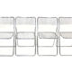 Set of four chrome folding chairs by Niels Gammelgaard for Ikea 1970