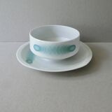 Limoges porcelain gravy boat, L Bernardaud, Oberon, 1970s