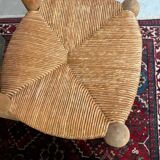 Pair of Dudouyt straw chairs