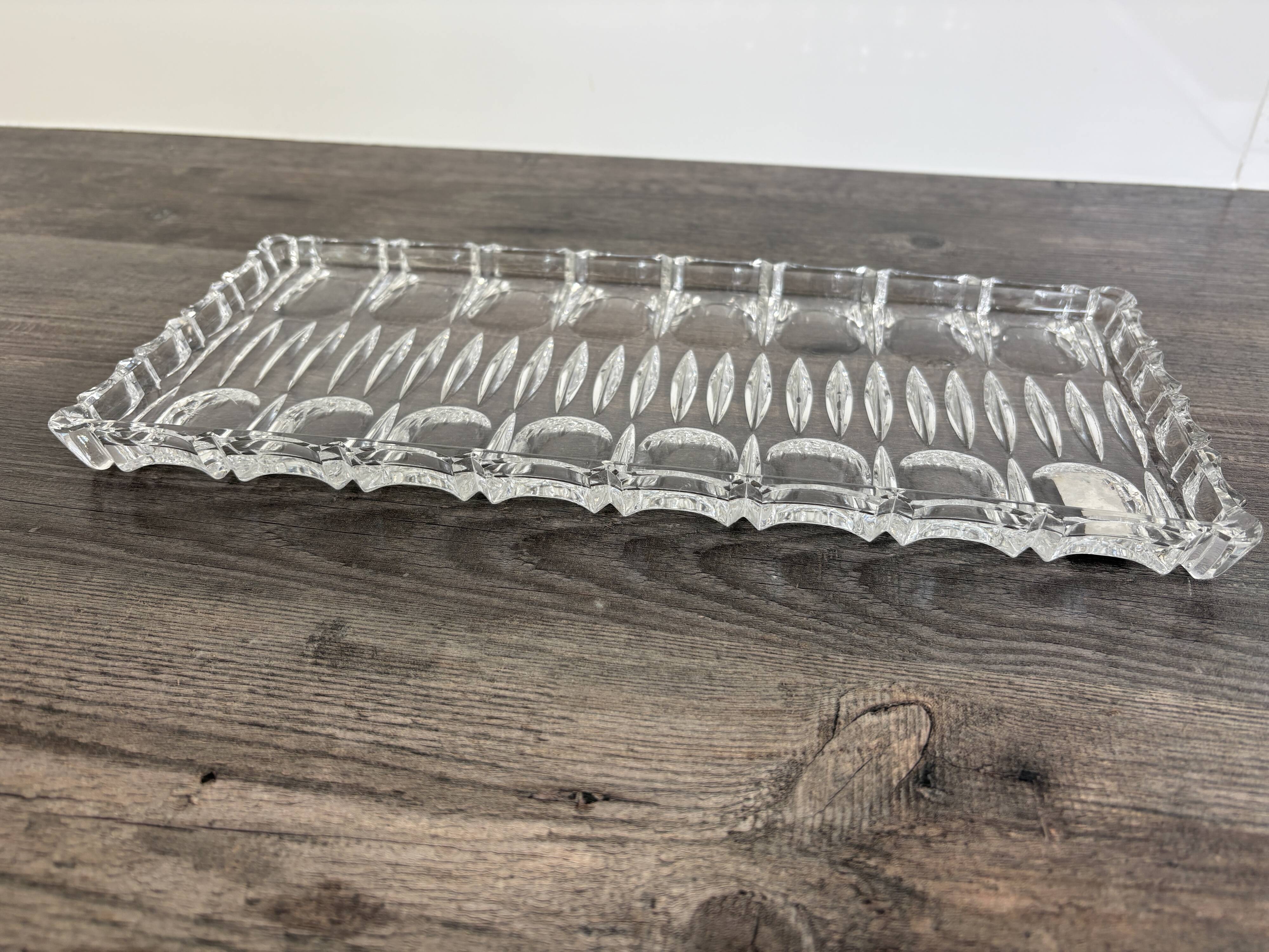 Antique crystal dish