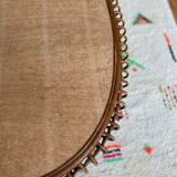 Table ovale en rotin vintage