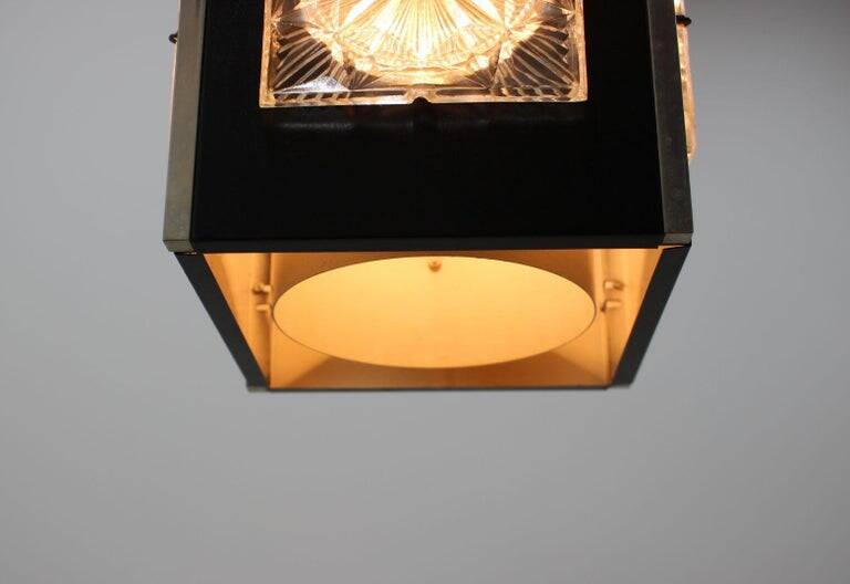 Suspension mid-century Napako, conçue par Josef Hurka, années 1970.