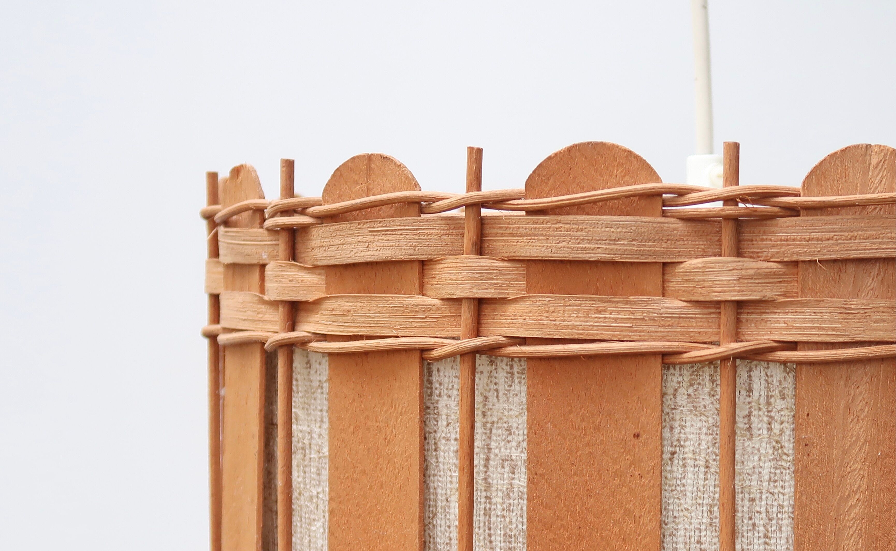 Suspension in wood and canvas, 60s