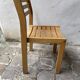 Series of 6 XXth chairs in varnished oak
