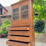 Impressive Castle Commode Forming Showcase From Louis XIV XVIII Eme Century