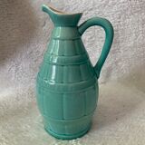 Turquoise blue ceramic jug