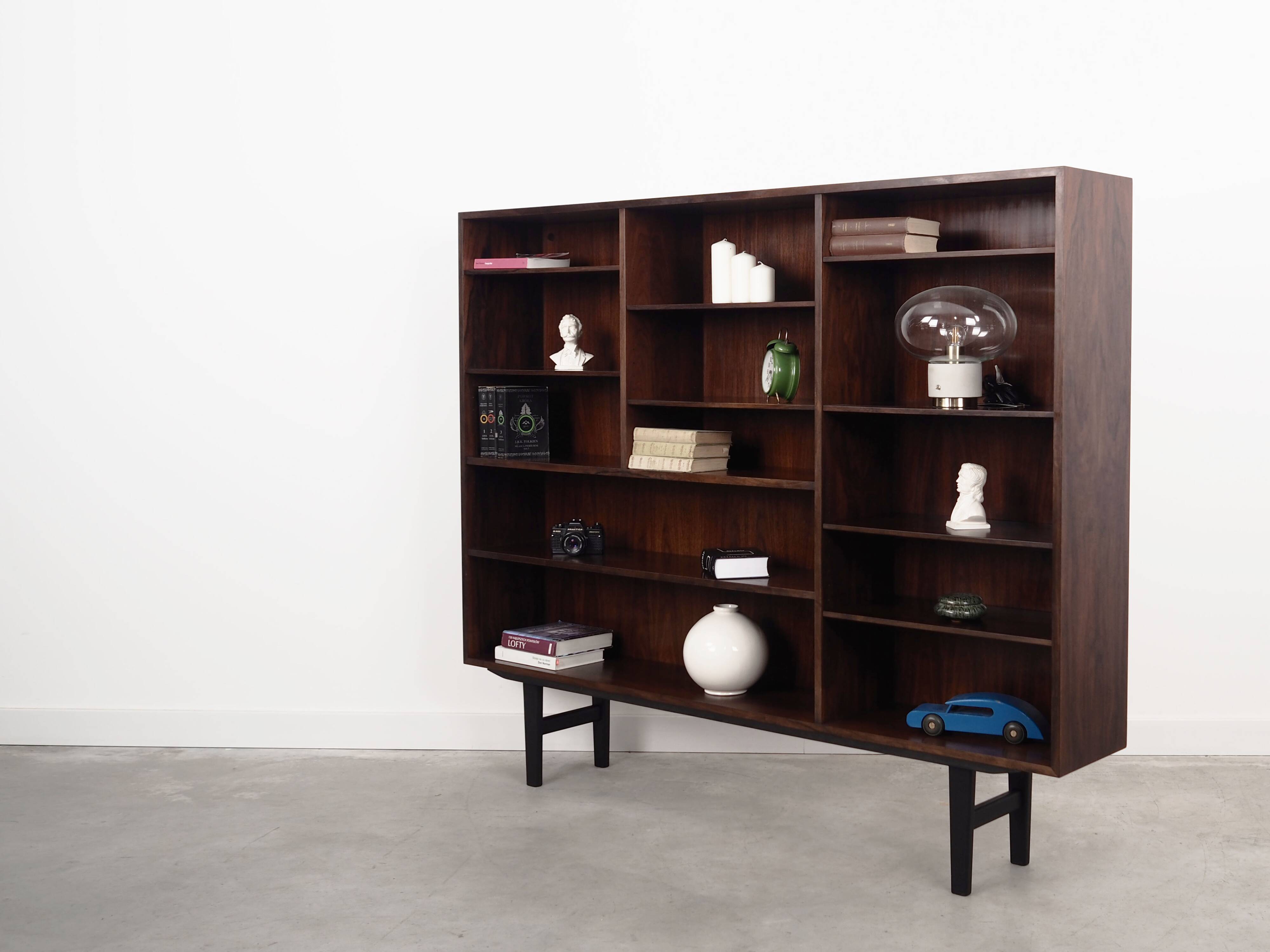Rosewood bookcase, Danish design, 1970s, manufacturer: Omann Jun