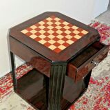 Art Deco bedside table with pattern