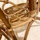 Paire de chaises basses en rotin Bonacina