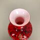 Vintage pop art opaline Florence glass vase design, Italy