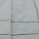 Drap ancien toile de lin retour, fleurs, monogramme brodé main 215 cm x 267 cm