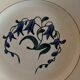 Flat plate with heel earthenware Longchamp décor Simone
