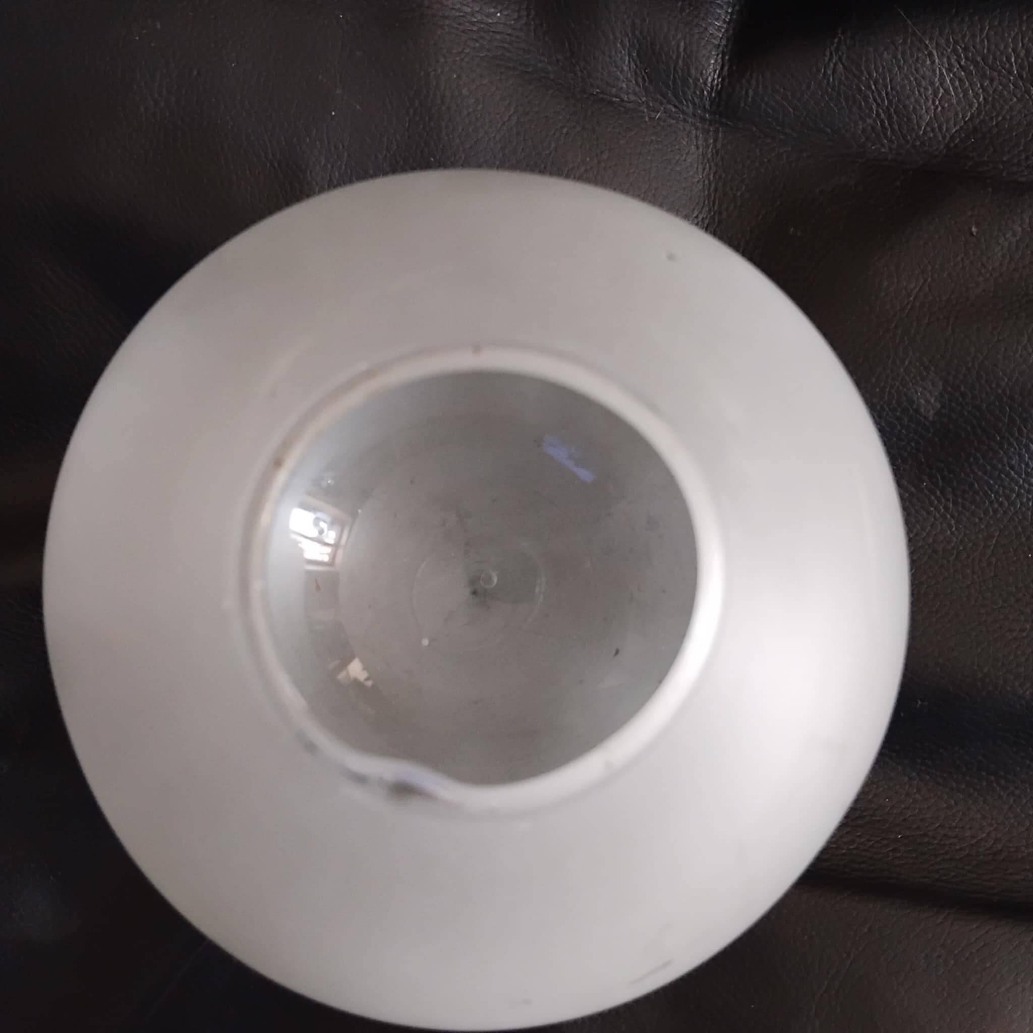 Vintage chrome and glass wall light