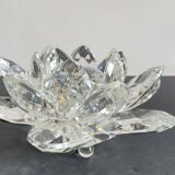 Crystal Flower Paperweight Sculpture