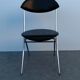 Vintage chrome and leather folding chair made in Italy Zanotta Arper style 1970
