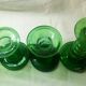 Lot de 6 bougeoirs en verre soufflé