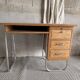 Bureau Spirol années 50 – placage chêne – piètement chromé 