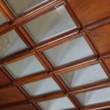 Vintage dutch hardwood haberdashery shop cabinet, 1930s