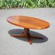 Table basse Baumann, table bois pied étoile, table basse vintage, table de salon, 70's