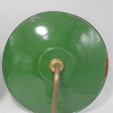 Duo of enamelled sheet metal wall lamps