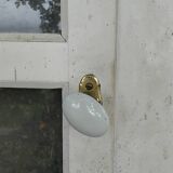 Old Vintage Wooden Glass Door