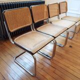 Set of 4 chairs cesca B32 Marcel Breuer by Thonet