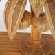 Paire de lampes «palmier» en rotin