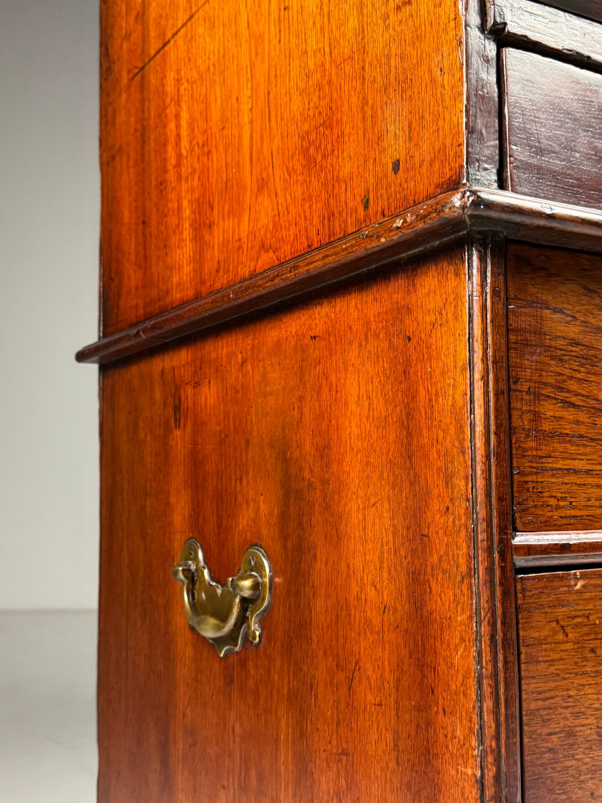 English secretary 18th century teak