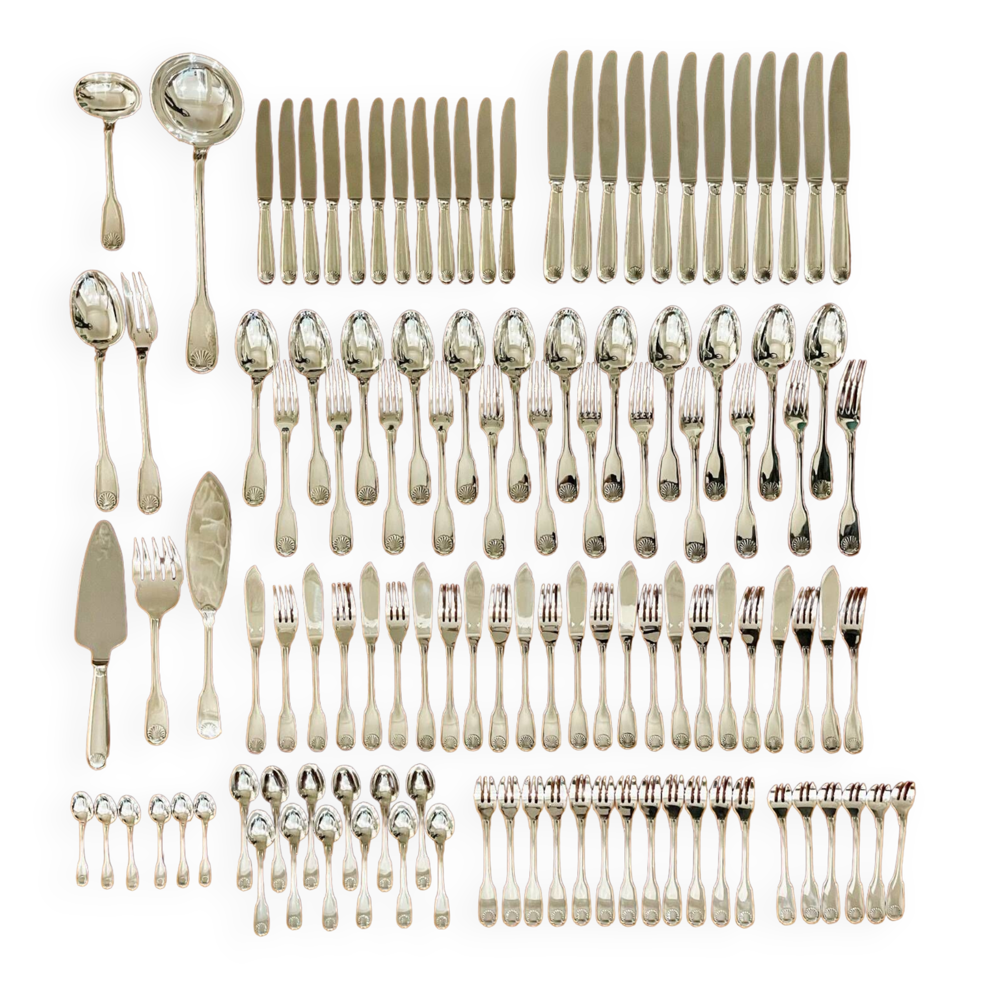 Christofle vendome cutlery set 115 pieces very good condition