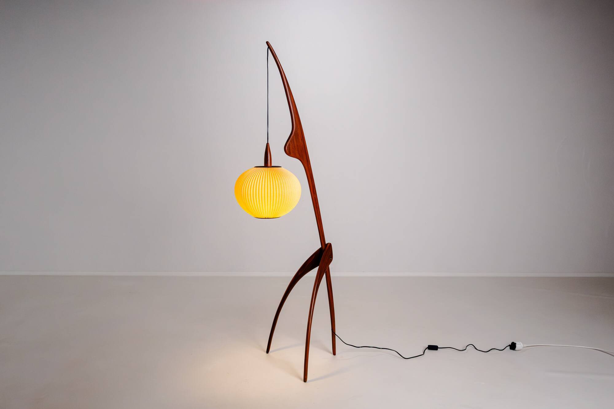 Floor lamp Praying Mantis by Rispal, France, 1950s
