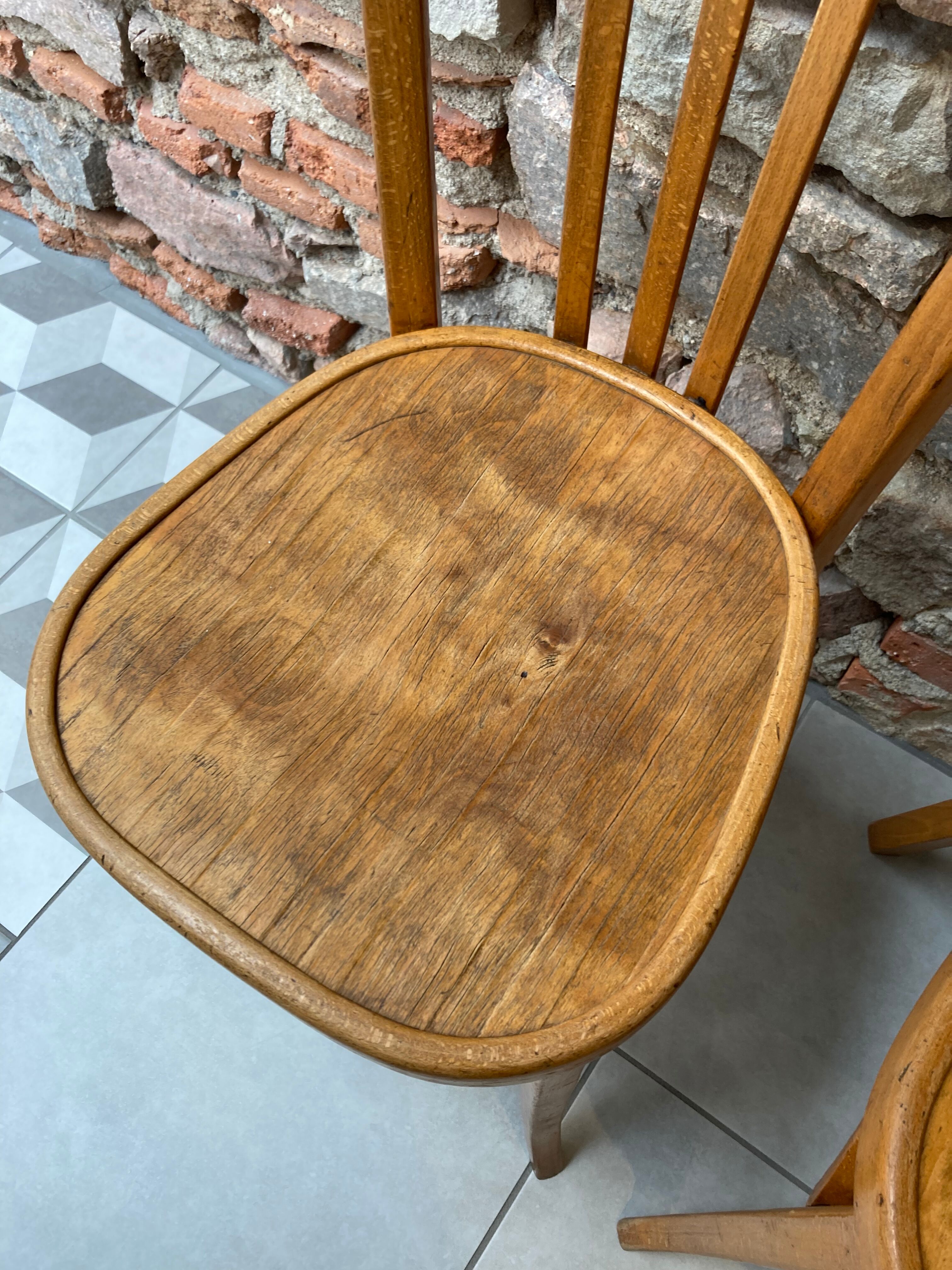 Pair of Baumann bistro chairs