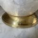 Capiz shell lamp and vintage brass