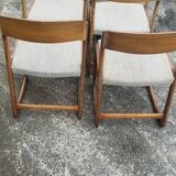 6 vintage Baumann sleigh chairs