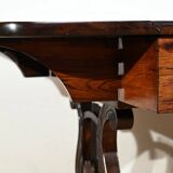 Desk Table with Shutters in Solid Rosewood, Restoration Period – Early 19th Century